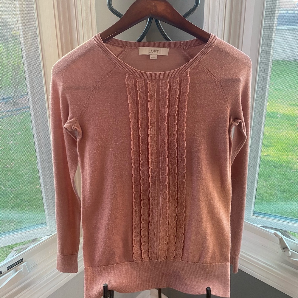 Pink Ruffled Blouse